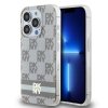 DKNY DKHMP15LHCPTSE iPhone 15 Pro6.1 beżowy/beige hardcase IML Checkered Mono Pattern & Printed Stripes MagSafe