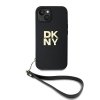 DKNY DKHCP14SPBSWSK iPhone 14 / 15 / 136.1 czarny/black hardcase Wrist Strap Stock Logo