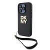 DKNY DKHCP15LPBSWSK iPhone 15 Pro 6.1czarny/black hardcase Wrist Strap Stock Logo