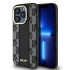 DKNY DKHMP15LPCPVSLK iPhone 15 Pro6.1 czarny/black hardcase Leather Checkered Mono Pattern MagSafe