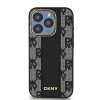 DKNY DKHMP15LPCPVSLK iPhone 15 Pro6.1 czarny/black hardcase Leather Checkered Mono Pattern MagSafe