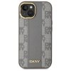 DKNY DKHMP15MPCPVSLE iPhone 15 Plus6.7 beżowy/beige hardcase Leather Checkered Mono Pattern MagSafe
