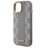 DKNY DKHMP15MPCPVSLE iPhone 15 Plus6.7 beżowy/beige hardcase Leather Checkered Mono Pattern MagSafe