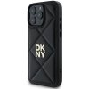 DKNY DKHCP16LPQDSLK iPhone 16 Pro 6.3czarny/black Quilted Stack Logo