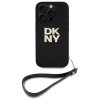 DKNY DKHCP16LPBSWSK iPhone 16 Pro 6.3   czarny/black hardcase Wrist Strap Stock Logo