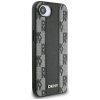 Etui DKNY Leather Checkered Mono Pattern MagSafe do iPhone 16e czarny