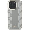 Etui DKNY Checkered Pattern Magsafe do   iPhone 16 Pro beżowy