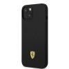 Ferrari FEHMSIP14SBK iPhone 14 / 15 / 13 6.1 czarny/black hardcase Silicone Metal Logo Magsafe