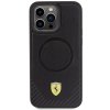 Ferrari FEHMP15XPTEK iPhone 15 Pro Max 6.7 czarny/black hardcase Carbon Metal Logo MagSafe
