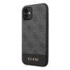 Guess GUHCN61G4GLGR iPhone 11 6,1 / Xrszary/grey hard case 4G Stripe Collection