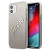 Guess GUHCP12SPCUGLSGO iPhone 12 mini5,4 złoty/gold hardcase Glitter Gradient Script