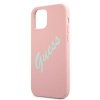 Guess GUHCP12SLSVSPG iPhone 12 mini5,4 różowo zielony/green pink hardcase Silicone Vintage