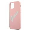 Guess GUHCP12SLSVSPG iPhone 12 mini 5,4 różowo zielony/green pink hardcase Silicone Vintage