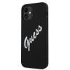 Guess GUHCP12SLSVSBW iPhone 12 mini 5,4 czarno biały/black white hardcase Silicone Vintage