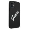 Guess GUHCP12SLSVSBW iPhone 12 mini 5,4 czarno biały/black white hardcase Silicone Vintage