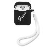 Guess GUACA2LSVSBW AirPods 1/2 cover czarno biały/black white Silicone Vintage