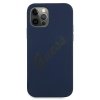 Guess GUHCP12MLSVSBL iPhone 12/12 Pro 6,1 niebieski/blue hardcase Script Vintage
