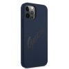 Guess GUHCP12LLSVSBL iPhone 12 Pro Max6,7 niebieski/blue hardcase Script Vintage