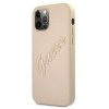 Guess GUHCP12LRSAVSLG iPhone 12 ProMax 6,7 złoty/gold hardcase Saffiano Vintage Script