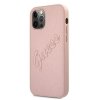 Guess GUHCP12LRSAVSRG iPhone 12 Pro Max6,7 różowy/pink hardcase Saffiano Vintage Script