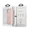 Guess GUHCP12LRSAVSRG iPhone 12 Pro Max6,7 różowy/pink hardcase Saffiano Vintage Script