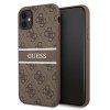 Guess GUHCN614GDBR iPhone 11 / Xr 6,1brązowy/brown hardcase 4G Stripe