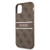 Guess GUHCN614GDBR iPhone 11 / Xr 6,1brązowy/brown hardcase 4G Stripe