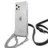 Guess GUHCP12MKC4GSSI iPhone 12/12 Pro6,1 Transparent hardcase 4G Silver Chain