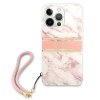 Guess GUHCP13XKMABPI iPhone 13 Pro Max6,7 różowy/pink hardcase Marble Strap Collection