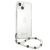 Guess GUHCP13SKPSWH iPhone 13 mini 5,4 Transparent hardcase White Pearl