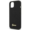 Guess GUHMP13MLSLMGBK iPhone 13 / 14 /6.1 black/czarny hardcase Silicone Script Gold Logo Magsafe