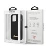 Guess GUHMP13LLSLMGBK iPhone 13 Pro / 136,1 black/czarny hardcase Silicone Script Gold Logo MagSafe