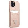 Guess GUHCP13SPSATPP iPhone 13 mini 5,4różowy/pink hardcase SaffianoTriangle Logo Cardslot