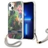 Guess GUHCP13SHFLSB iPhone 13 mini 5,4niebieski/blue hardcase Flower Strap