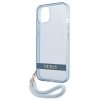 Guess GUHCP13SHTSGSB iPhone 13 mini 5,4niebieski/blue hardcase Translucent Stap