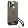 Guess GUHCP14LHGCOHK iPhone 14 Pro6,1 czarny/black hardcase Translucent Pearl Strap