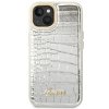 Guess GUHCP14SHGCRHS iPhone 14 / 15 / 13 6.1 srebrny/silver hardcase Croco Collection