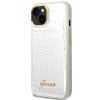 Guess GUHCP14MHGCRHS iPhone 14 Plus / 15 Plus 6.7 srebrny/silver hardcase Croco Collection