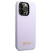 Guess GUHCP14LSLSMU iPhone 14 Pro 6,1 fioletowy/purple hard case Silicone Vintage Gold Logo