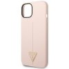 Guess GUHCP14SSLTGP iPhone 14 / 15 / 13 6.1 różowy/pink hardcase Silicone Triangle