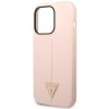 Guess GUHCP14XSLTGP iPhone 14 Pro Max 6,7 różowy/pink hardcase Silicone Triangle