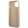 Guess GUHCP14SPSATLE iPhone 14 / 15 / 13 6.1 beżowy/beige hardcase SaffianoTriangle Logo