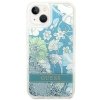 Guess GUHCP14SLFLSN iPhone 14 / 15 / 13 6.1 zielony/green hardcase Flower Liquid Glitter