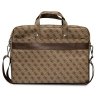 Guess Torba GUCB15P4TW 16 brązowy/ brown Saffiano 4G Triangle Logo