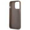 Guess GUHCP13LP4TPW iPhone 13 Pro / 13 6,1 brązowy/brown hardcase 4G Triangle Logo Cardslot