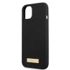 Guess GUHMP13SSPLK iPhone 13 mini 5,4 czarny/black hard case Silicone Logo Plate MagSafe