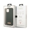 Guess GUHMP13MSBPLA iPhone 13 / 14 / 15 6.1 zielony/khaki hard case Silicone Logo Plate MagSafe