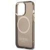 Guess GUHMP13LHTCMK iPhone 13 Pro / 13 6,1 czarny/black hard case Gold Outline Translucent MagSafe