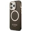Guess GUHMP13XHTCMK iPhone 13 Pro Max 6,7 czarny/black hard case Gold Outline Translucent MagSafe