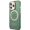 Guess GUHMP13LHTCMA iPhone 13 Pro / 13 6,1 zielony/khaki hard case Gold Outline Translucent MagSafe